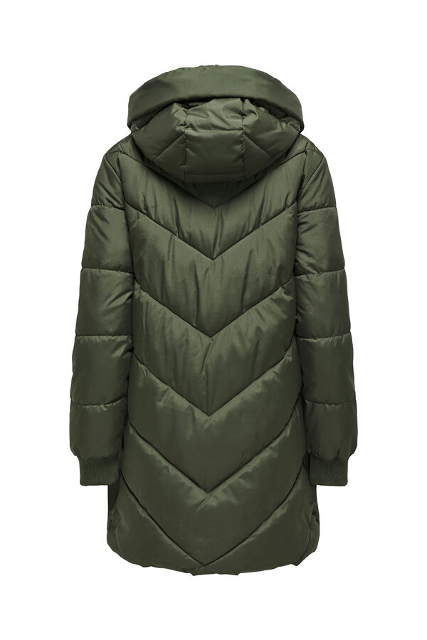 JDY Puffer coat green