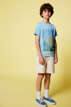 Springfield „Summer vibes” póló fiúknak kék