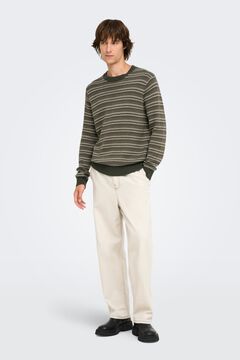 Only & Sons Camisola texturizada gola redonda