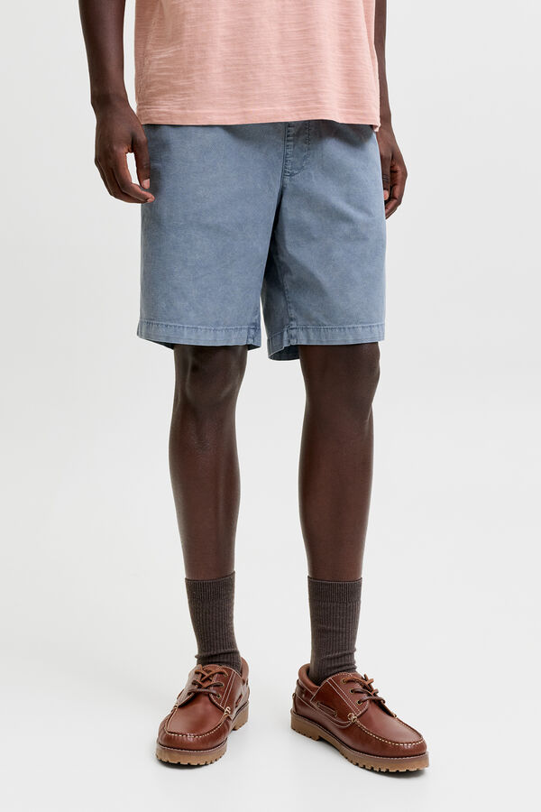 Jack & Jones Bermuda relieve relaxed azul