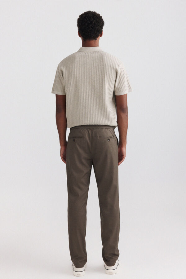 Springfield Slim fit comfort trousers nude