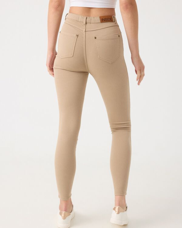 Inside Pantal&oacute;n Skinny High Rise nude