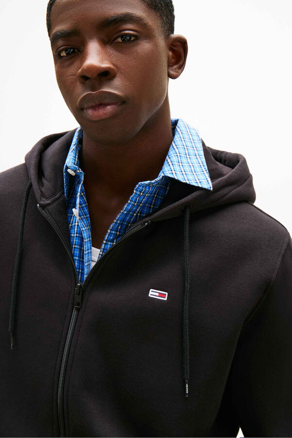 Tommy Jeans Sudadera de corte regular negro