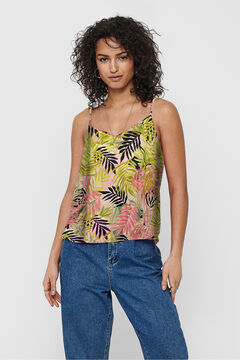 Only Top com al&ccedil;as e decote em V