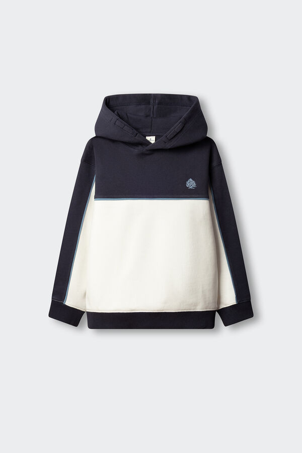 Springfield Kids Kids' horizontal-cut and sewn sweatshirt blue