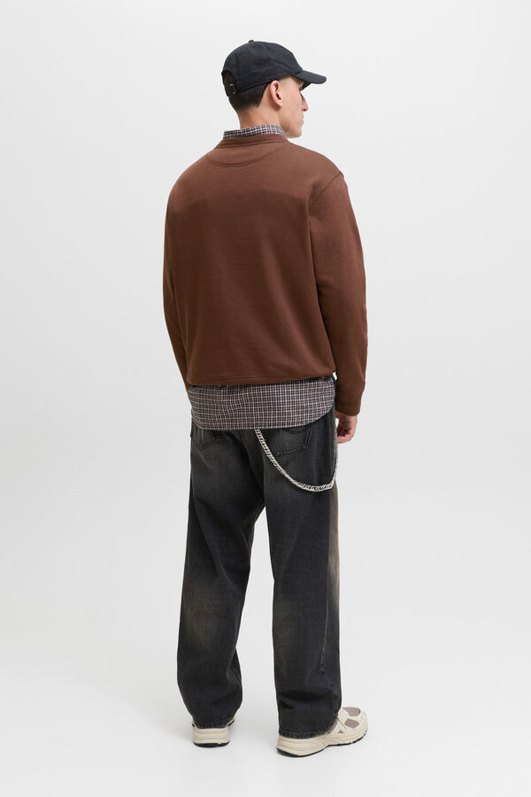 Jack & Jones Sudadera original studio marr&oacute;n