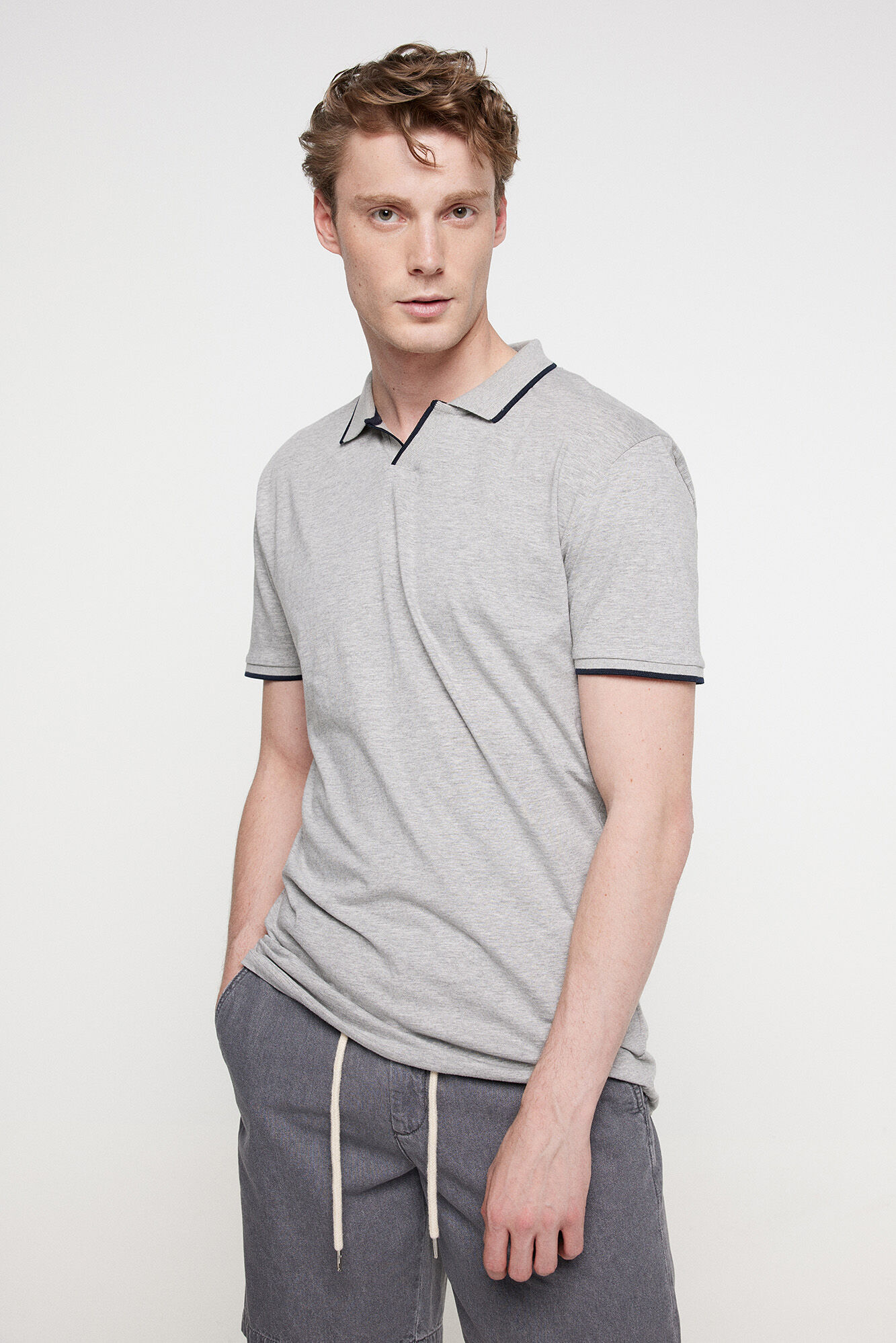 Brave Soul Polo con color en contraste