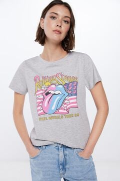 Springfield T-Shirt „Rolling Stones“ grau