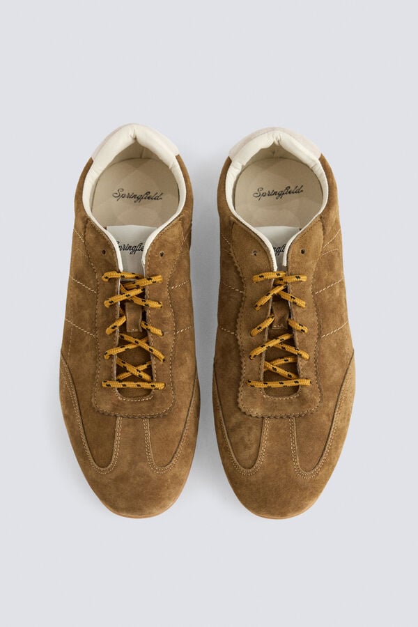 Springfield Leather flat shoe brown