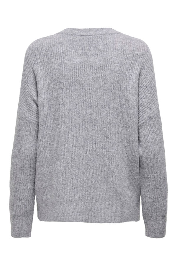 Only Jersey oversize texto PARIS gris