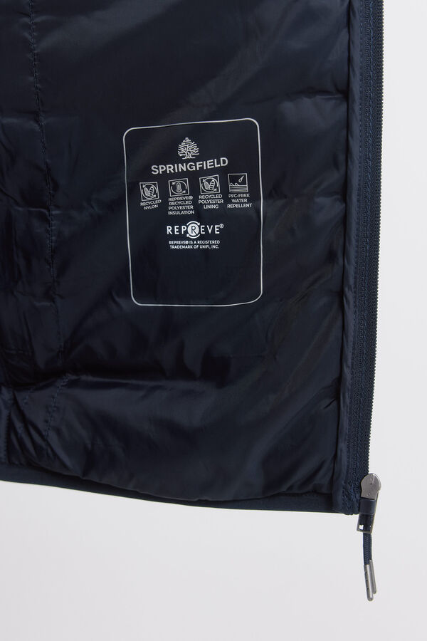 Springfield Quilted gilet blue