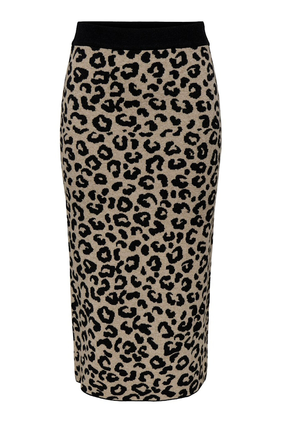 Falda de punto animal print