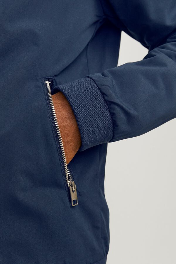 Jack & Jones PLUS high neck bomber jacket blue