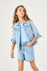 Only Girls Chaqueta vaquera regular azul