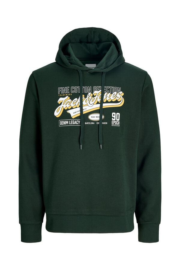 Jack & Jones PLUS Sweatshirt regular com capuz azul