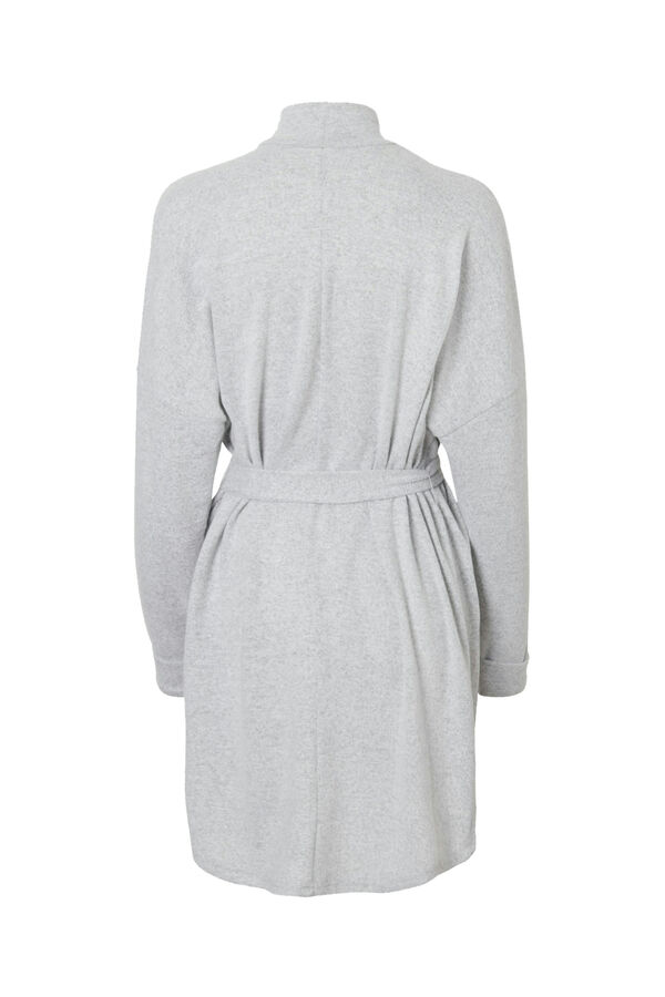 Noisy May Vestido de punto cuello alto gris