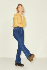 Springfield High-rise bootcut jeans plava