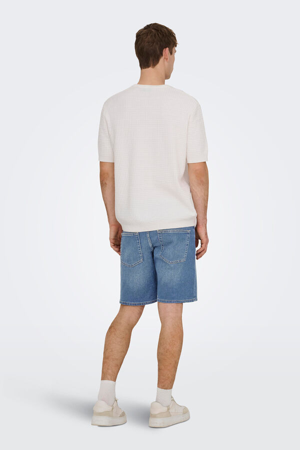 Only & Sons Denim Bermuda shorts blue