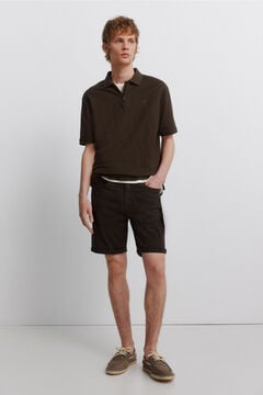 Springfield Washed 5-pocket slim fit Bermuda shorts