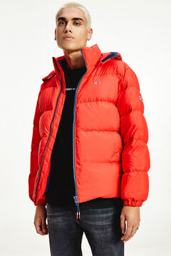 Springfield Hooded puffer coat. piros