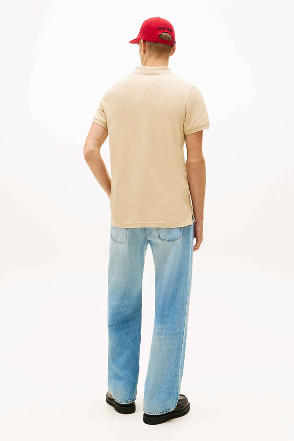 Tommy Jeans Slim short sleeve polo shirt Bež