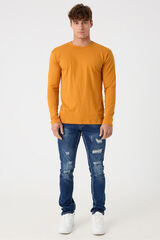 Inside Cores b&aacute;sicas de T-shirt estampado