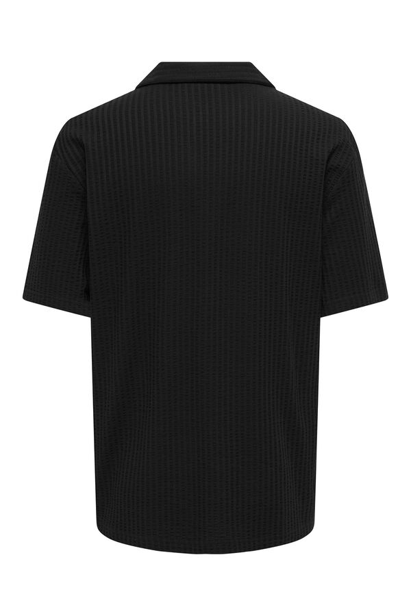 Only & Sons Cotton polo shirt Crna