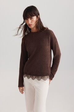 Springfield Lace fine long sleeve jumper