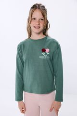 Springfield "Bouquet of flowers" girl's t-shirt green