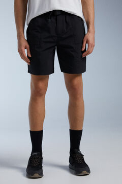 Springfield Technical fabric Outdoor Bermuda shorts with belt black