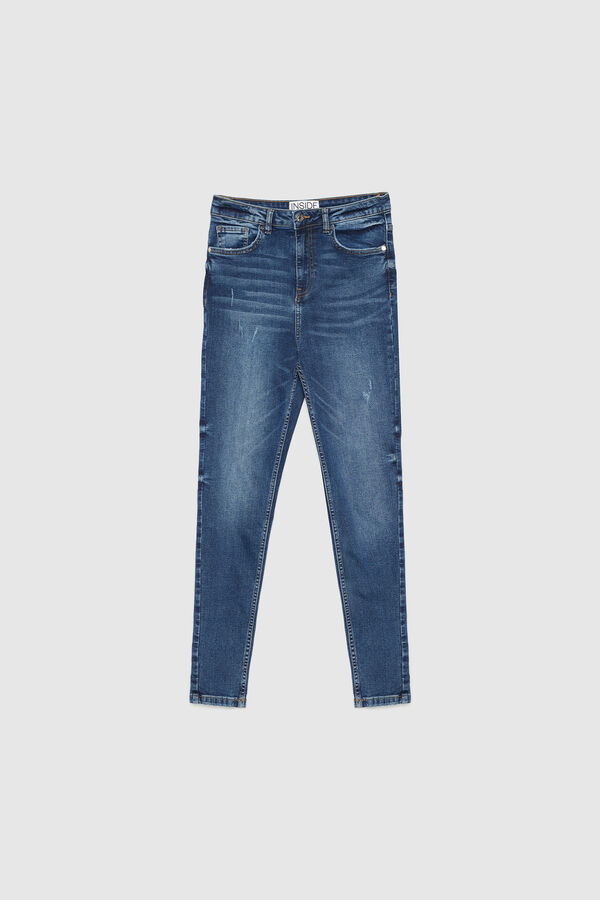 Springfield Skinny high-rise jeans blue