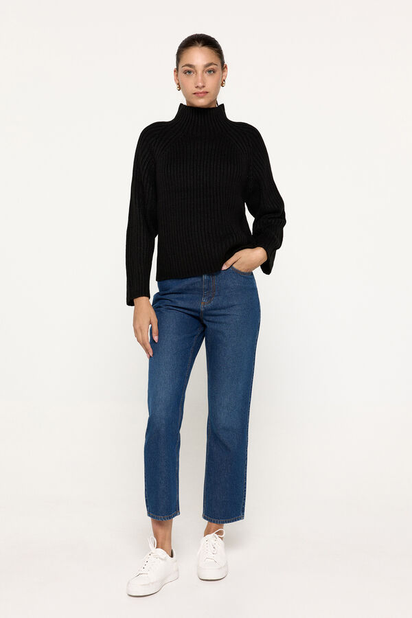 Brave Soul jersey-knit knit sweater black