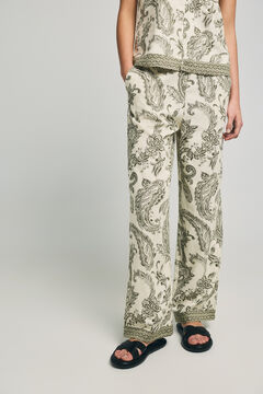 Only Pantal&oacute;n ancho de lino