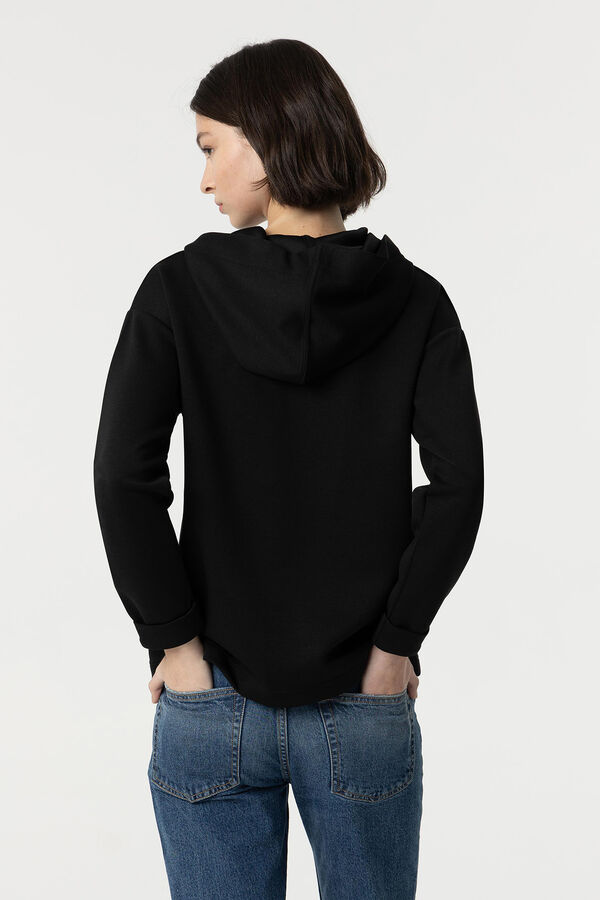 Springfield Sweatshirt com capuz preto