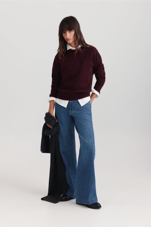 Springfield Basic knit jumper printed