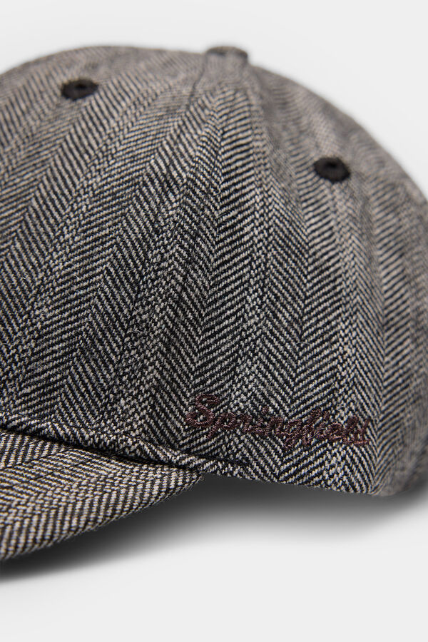 Springfield Casquette de chevron à chevrons gris