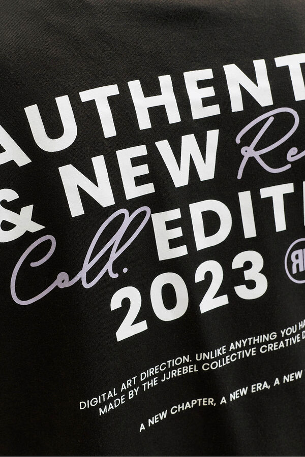 JJ REBEL Loose backprint sweatshirt black