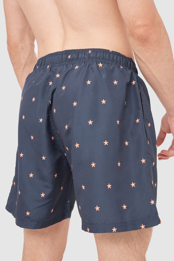 Springfield Badeanzug mit Sternenmuster blau