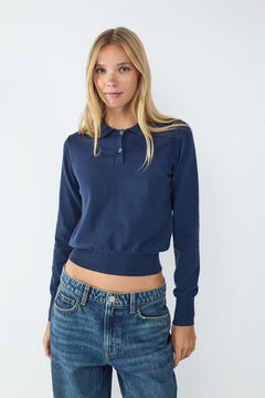 Balmohk Camisola de malha com gola polo