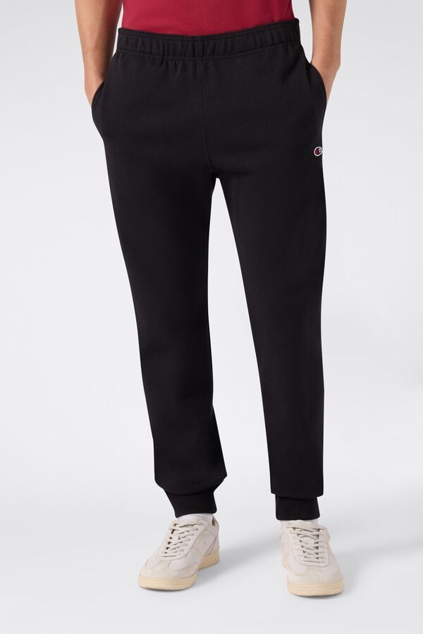 Champion Pantal&oacute;n slim de felpa negro