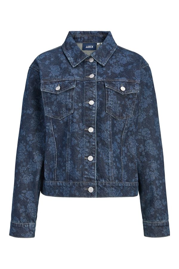 Jack & Jones Printed denim jacket blue