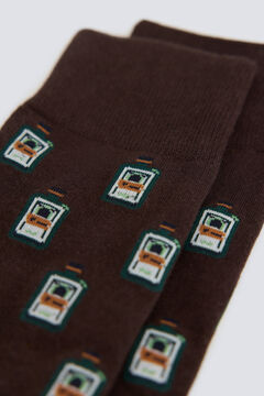 Springfield Chaussette en coton vert bouteille