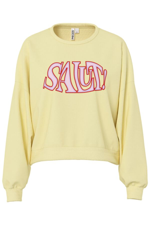 Pieces Printed front sweatshirt printed