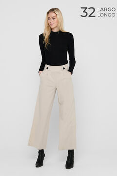 Springfield Long wide-fit trousers Siva
