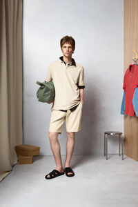Springfield Polo piqu&eacute; fecho-&eacute;clair regular fit