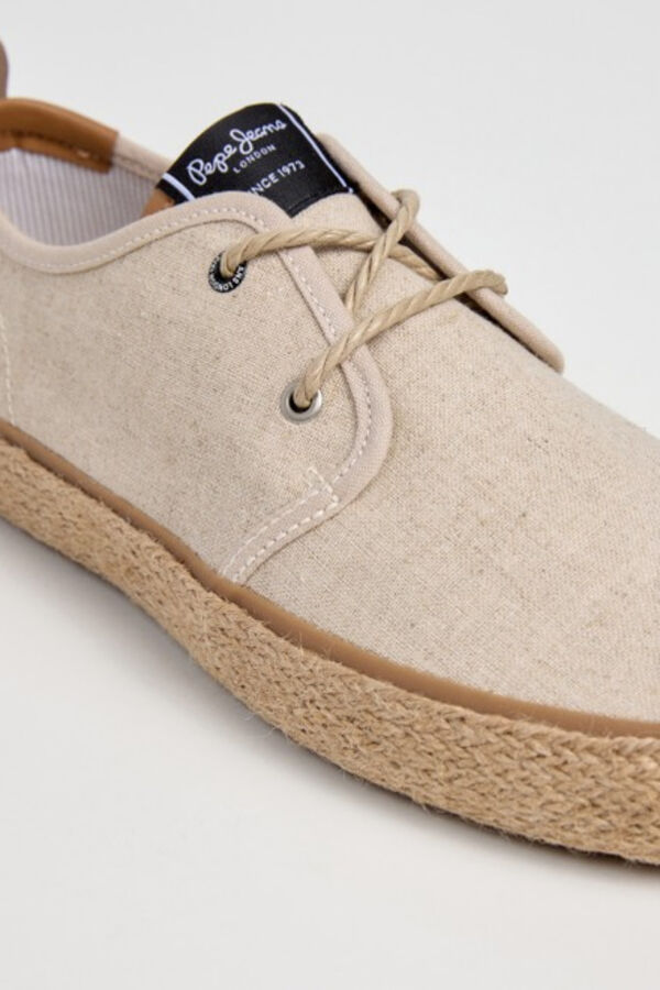 Pepe Jeans Zapatos cl&aacute;sicos de algod&oacute;n marfil