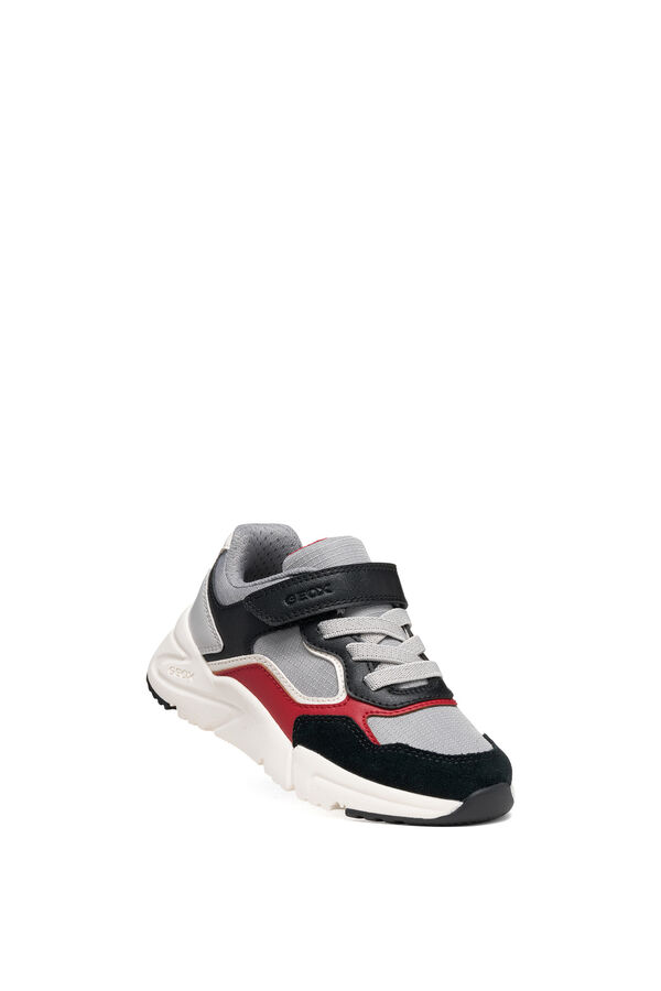 Geox Faux leather trainers grey