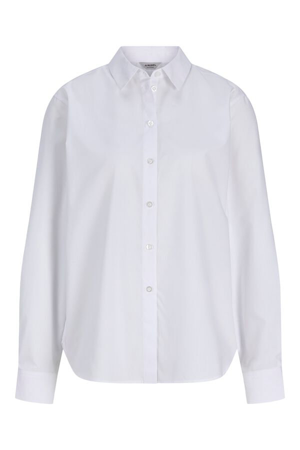 JJ REBEL Camisa regular em sarja branco