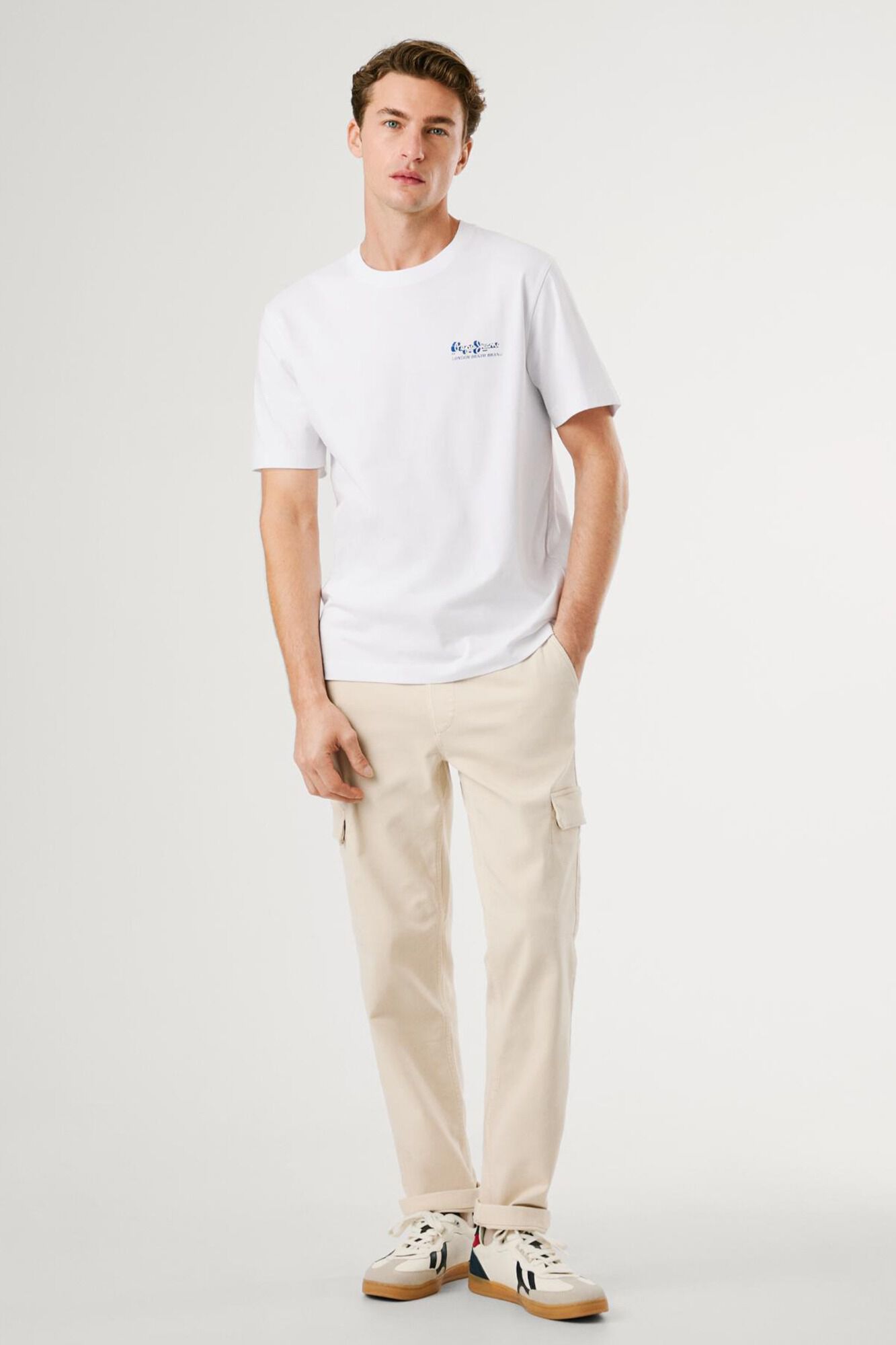 Pepe Jeans Camiseta Logo Estampado Fit Regular