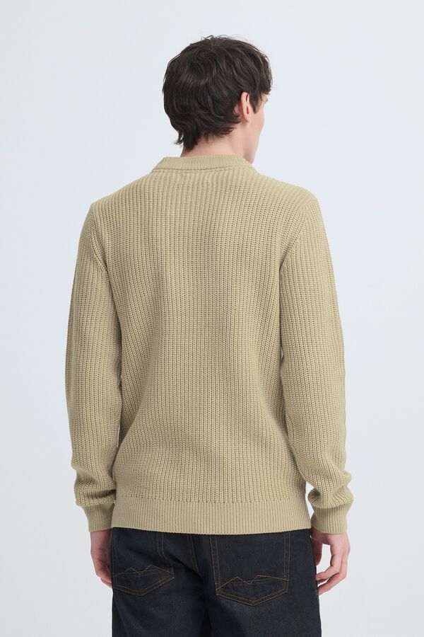 Blend Camisola gola redonda bege